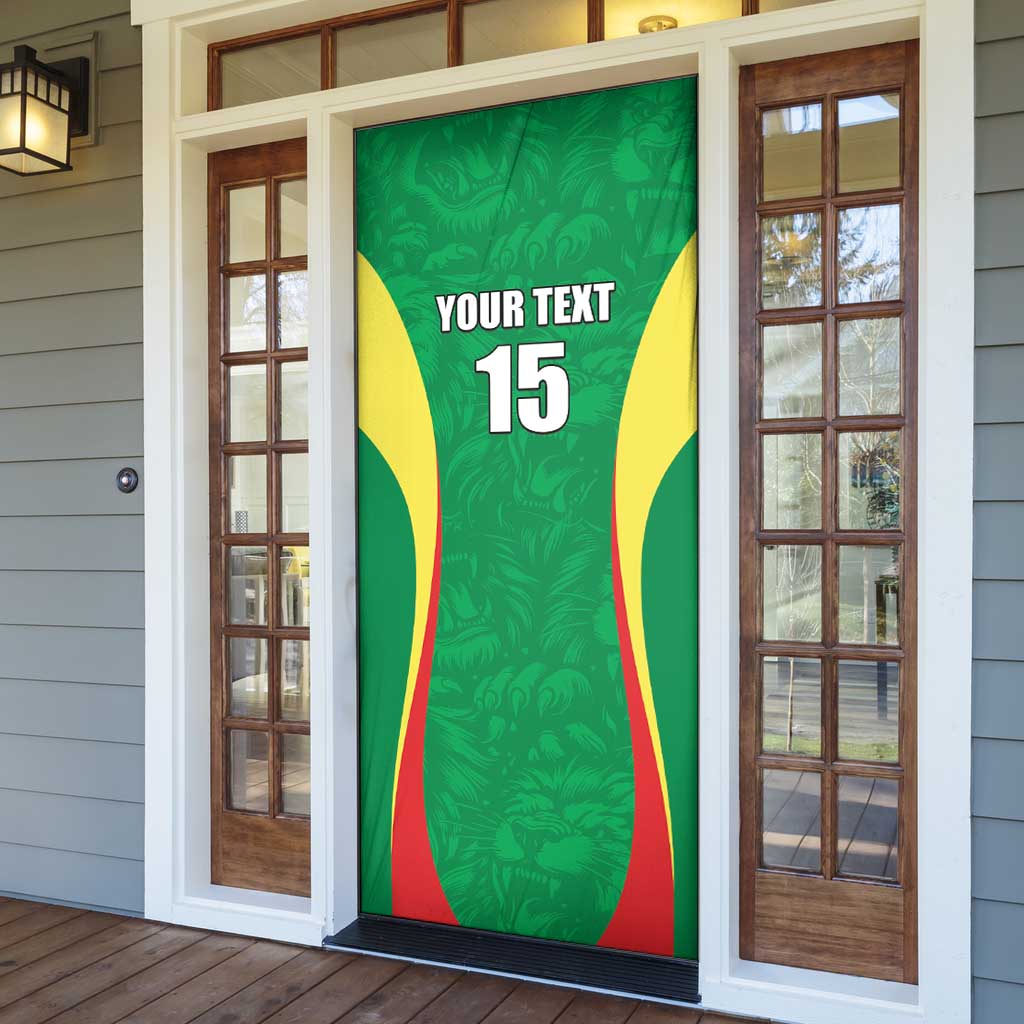 Custom Senegal Basketball Door Cover Go Champions Lions - Wonder Print Shop