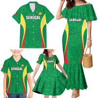 Custom Senegal Basketball Family Matching Mermaid Dress and Hawaiian Shirt Go Champions Lions - Wonder Print Shop
