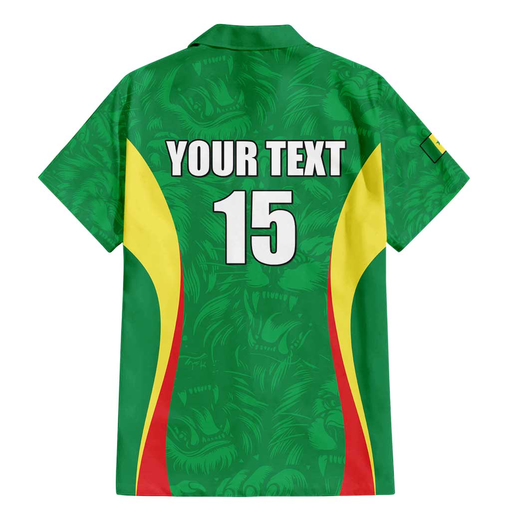 Custom Senegal Basketball Family Matching Mermaid Dress and Hawaiian Shirt Go Champions Lions - Wonder Print Shop