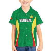 Custom Senegal Basketball Family Matching Short Sleeve Bodycon Dress and Hawaiian Shirt Go Champions Lions - Wonder Print Shop