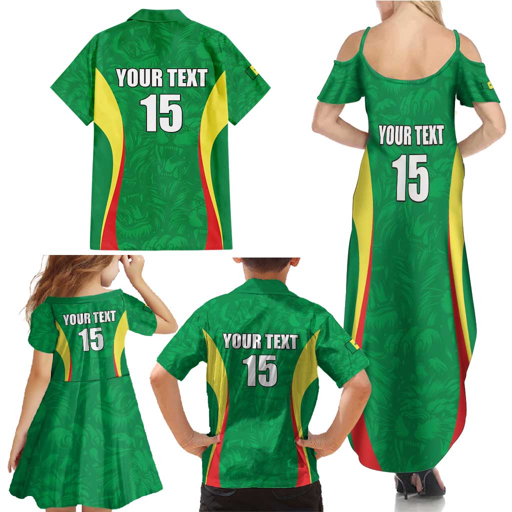 Custom Senegal Basketball Family Matching Summer Maxi Dress and Hawaiian Shirt Go Champions Lions - Wonder Print Shop