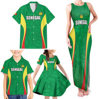 Custom Senegal Basketball Family Matching Tank Maxi Dress and Hawaiian Shirt Go Champions Lions - Wonder Print Shop
