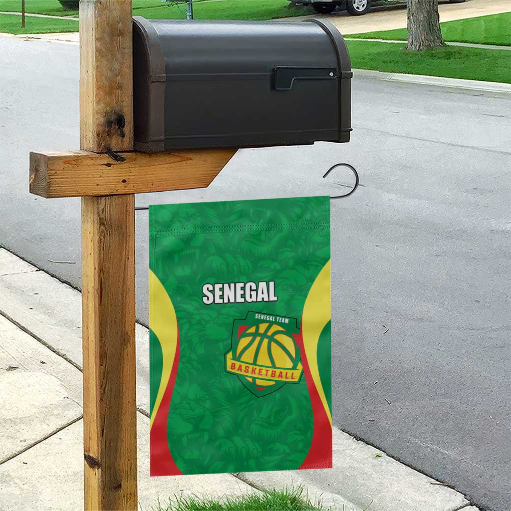 Custom Senegal Basketball Garden Flag Go Champions Lions - Wonder Print Shop