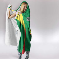 Custom Senegal Basketball Hooded Blanket Go Champions Lions - Wonder Print Shop