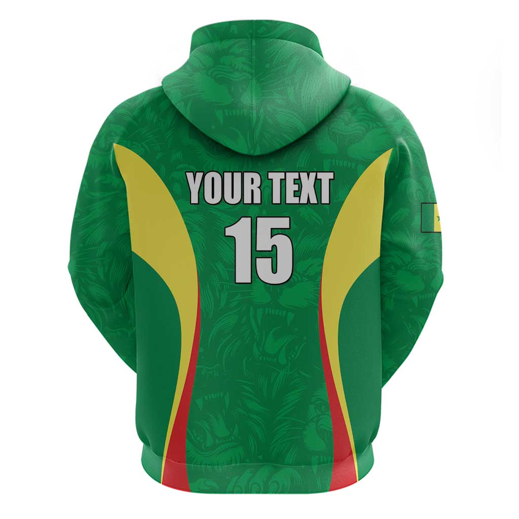 Custom Senegal Basketball Hoodie Go Champions Lions - Wonder Print Shop