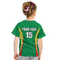 Custom Senegal Basketball Kid T Shirt Go Champions Lions - Wonder Print Shop