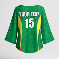 Custom Senegal Basketball Kimono Sleeve Blouse Go Champions Lions - Wonder Print Shop