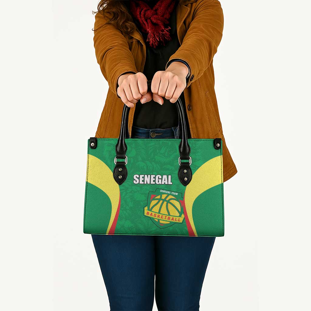 Custom Senegal Basketball Leather Bag Go Champions Lions - Wonder Print Shop