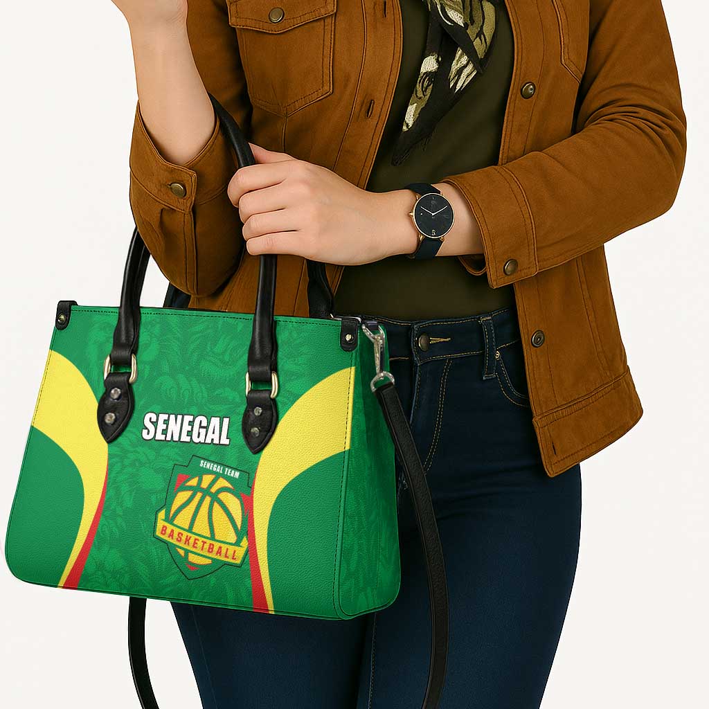 Custom Senegal Basketball Leather Bag Go Champions Lions - Wonder Print Shop