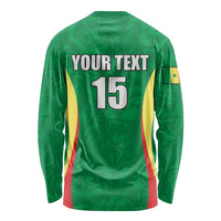 Custom Senegal Basketball Long Sleeve Shirt Go Champions Lions - Wonder Print Shop