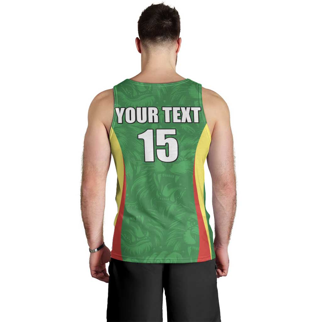 Custom Senegal Basketball Men Tank Top Go Champions Lions - Wonder Print Shop