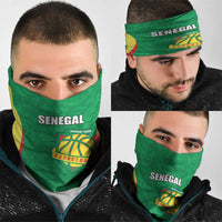 Custom Senegal Basketball Neck Gaiter Go Champions Lions - Wonder Print Shop