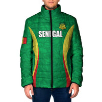 Custom Senegal Basketball Padded Jacket Go Champions Lions - Wonder Print Shop