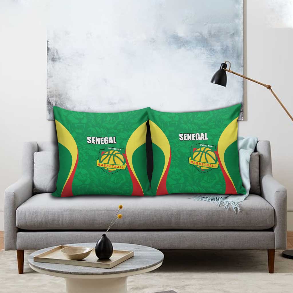 Custom Senegal Basketball Pillow Cover Go Champions Lions - Wonder Print Shop