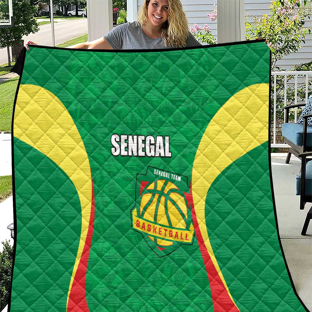 Custom Senegal Basketball Quilt Go Champions Lions - Wonder Print Shop
