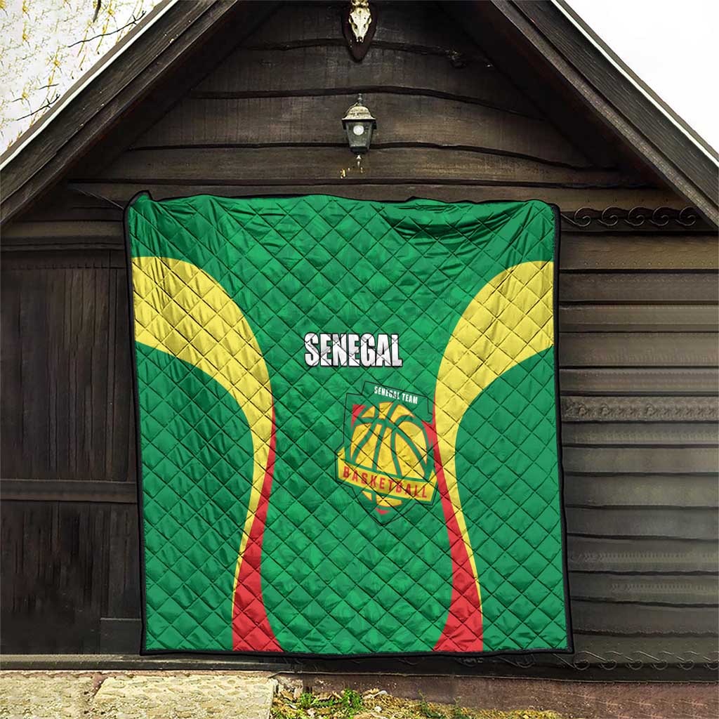 Custom Senegal Basketball Quilt Go Champions Lions - Wonder Print Shop