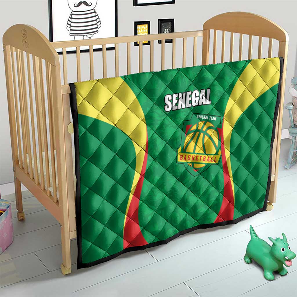 Custom Senegal Basketball Quilt Go Champions Lions - Wonder Print Shop