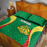 Custom Senegal Basketball Quilt Bed Set Go Champions Lions - Wonder Print Shop