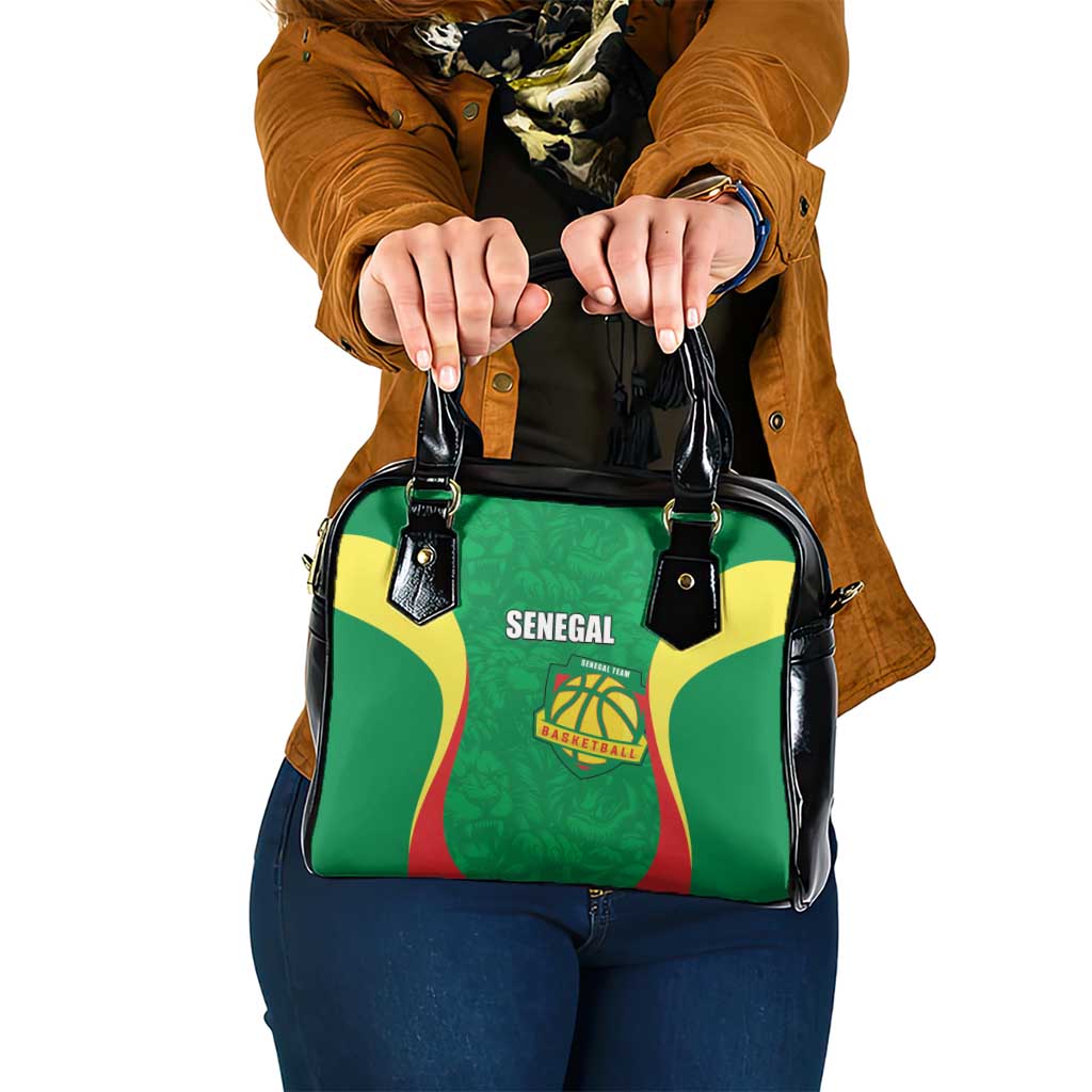 Custom Senegal Basketball Shoulder Handbag Go Champions Lions - Wonder Print Shop