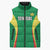 Custom Senegal Basketball Sleeveless Puffer Jacket Go Champions Lions - Wonder Print Shop