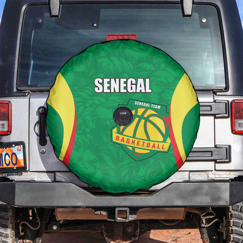Custom Senegal Basketball Spare Tire Cover Go Champions Lions - Wonder Print Shop
