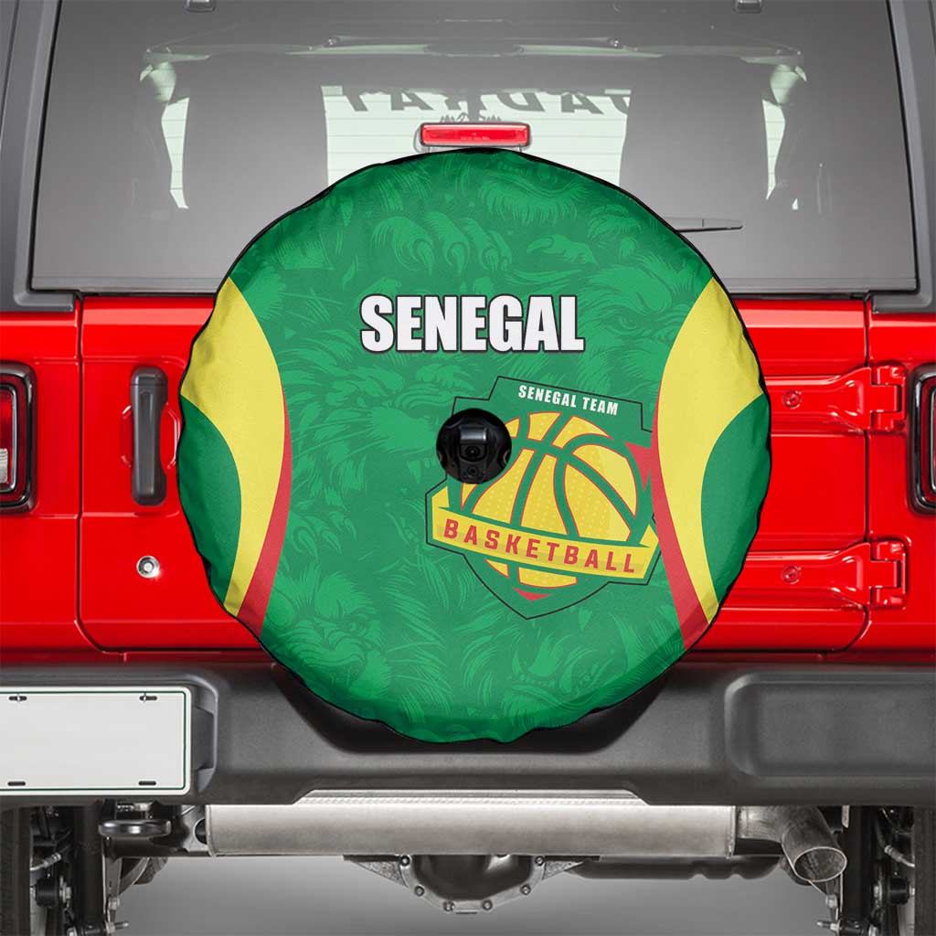 Custom Senegal Basketball Spare Tire Cover Go Champions Lions - Wonder Print Shop