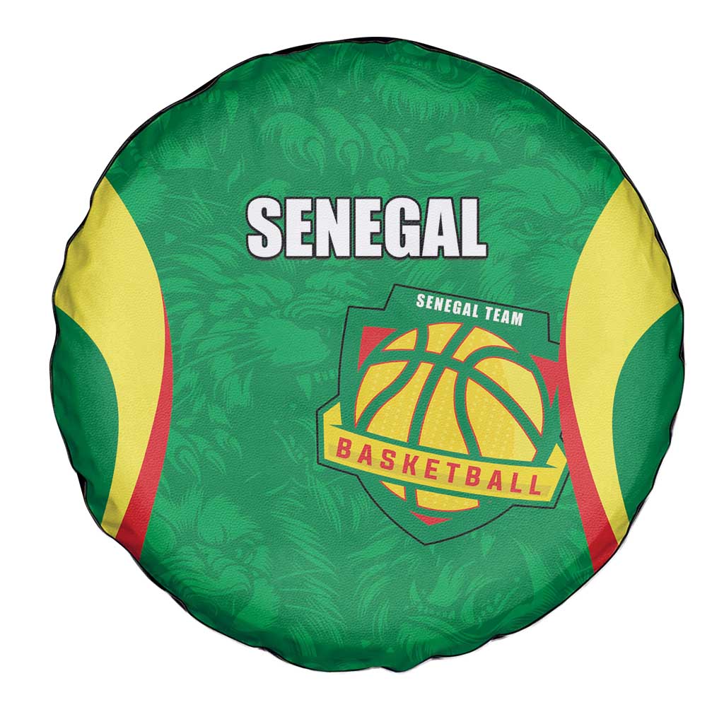 Custom Senegal Basketball Spare Tire Cover Go Champions Lions - Wonder Print Shop