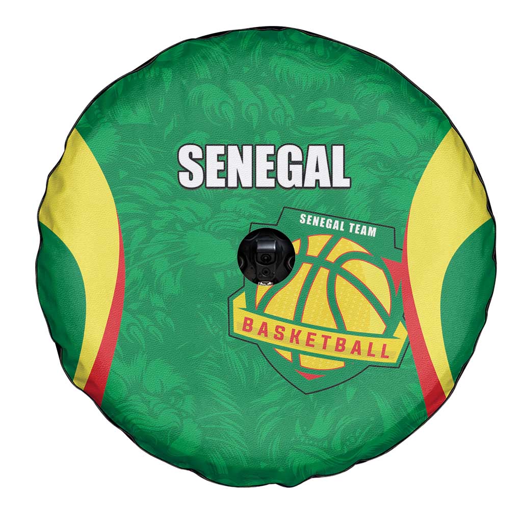 Custom Senegal Basketball Spare Tire Cover Go Champions Lions - Wonder Print Shop