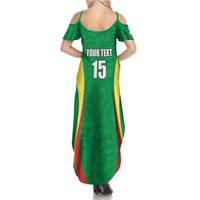 Custom Senegal Basketball Summer Maxi Dress Go Champions Lions - Wonder Print Shop