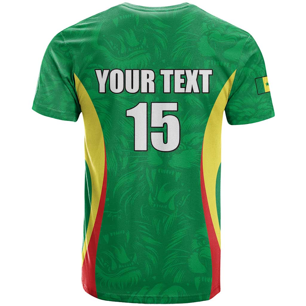 Custom Senegal Basketball T Shirt Go Champions Lions - Wonder Print Shop