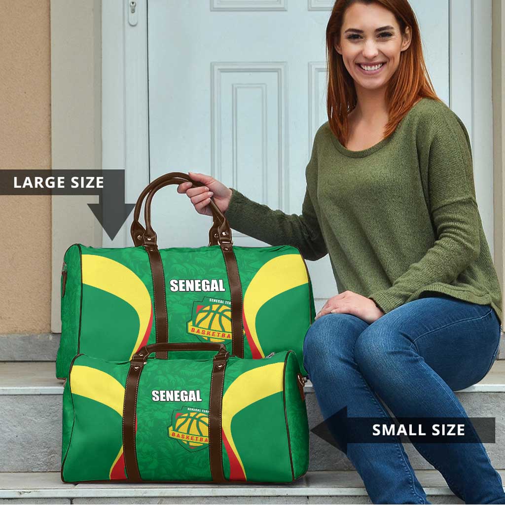 Custom Senegal Basketball Travel Bag Go Champions Lions - Wonder Print Shop
