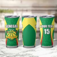 Custom Senegal Basketball Tumbler Cup Go Champions Lions - Wonder Print Shop