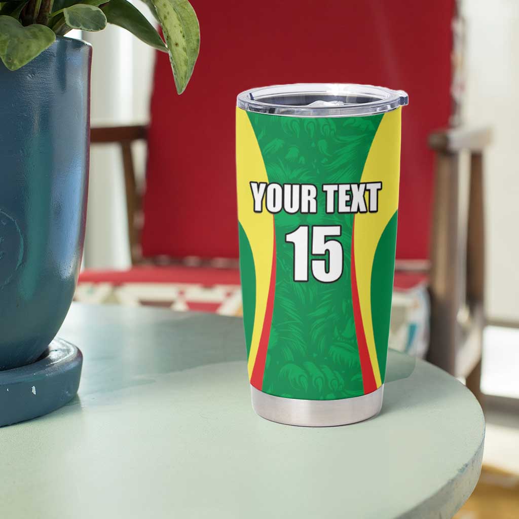 Custom Senegal Basketball Tumbler Cup Go Champions Lions - Wonder Print Shop