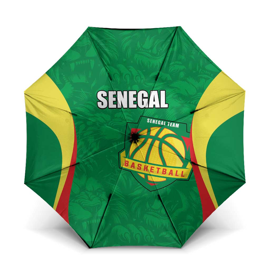 Custom Senegal Basketball Umbrella Go Champions Lions - Wonder Print Shop