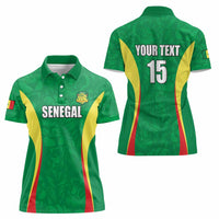 Custom Senegal Basketball Women Polo Shirt Go Champions Lions - Wonder Print Shop