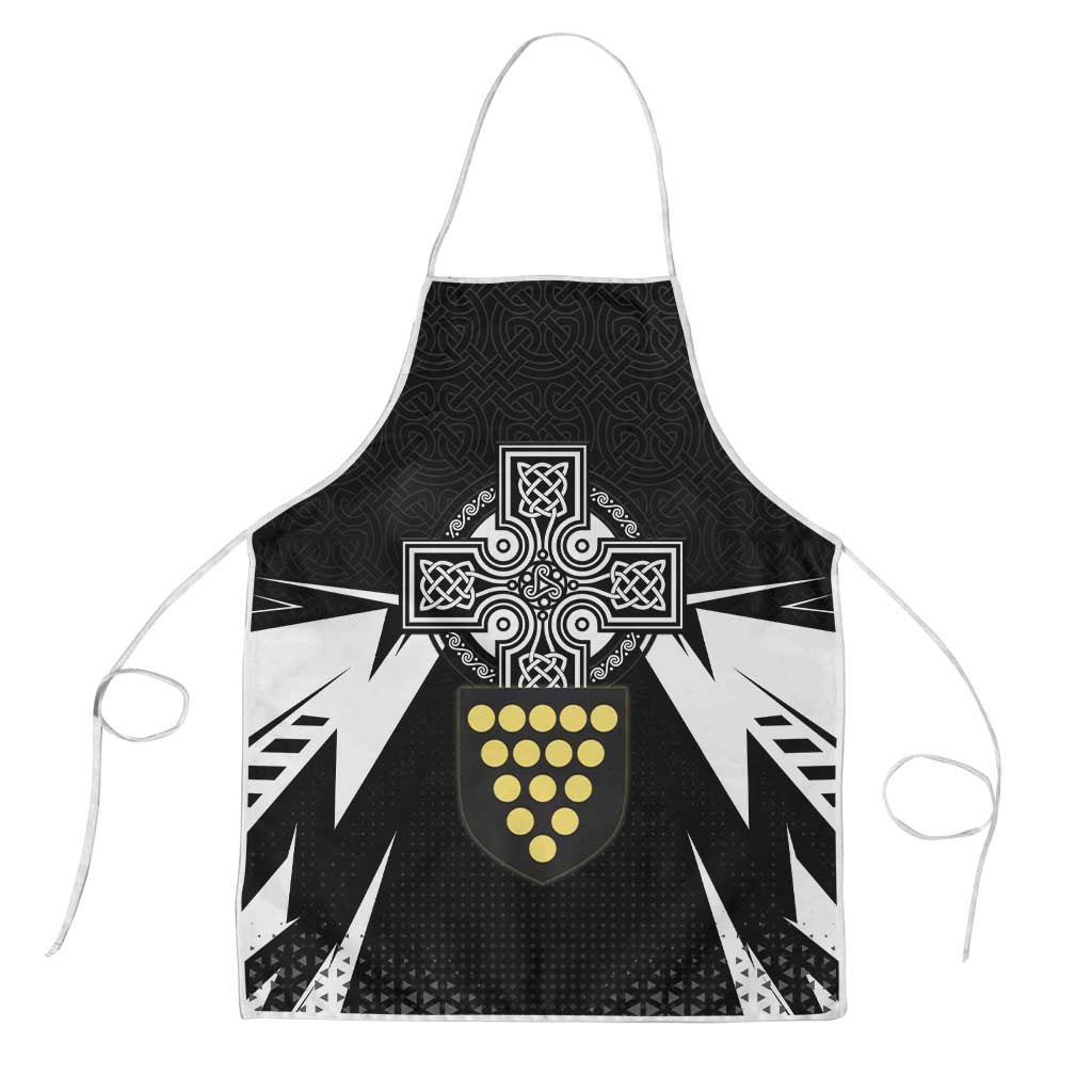 Cornwall Celtic Cross Apron Coat Of Arms With Celtic Pattern - Wonder Print Shop