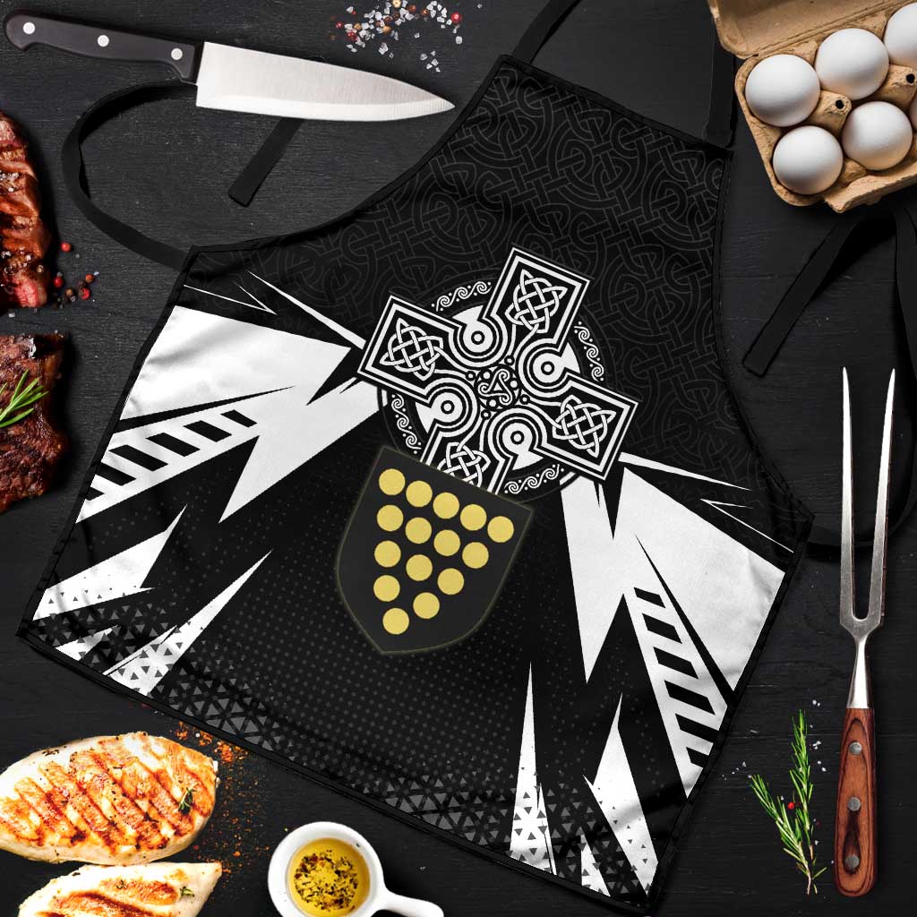 Cornwall Celtic Cross Apron Coat Of Arms With Celtic Pattern - Wonder Print Shop