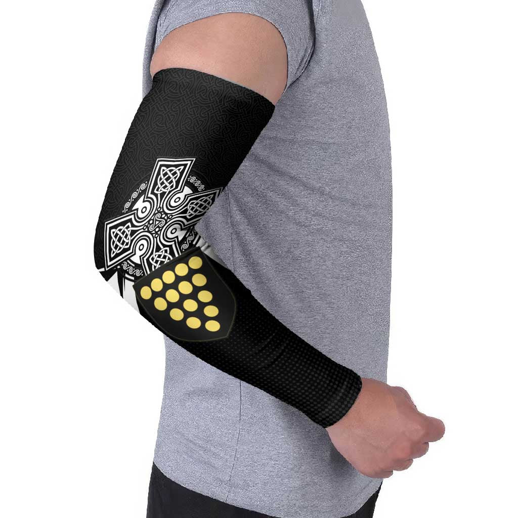 Cornwall Celtic Cross Arm Sleeves Coat Of Arms With Celtic Pattern - Wonder Print Shop