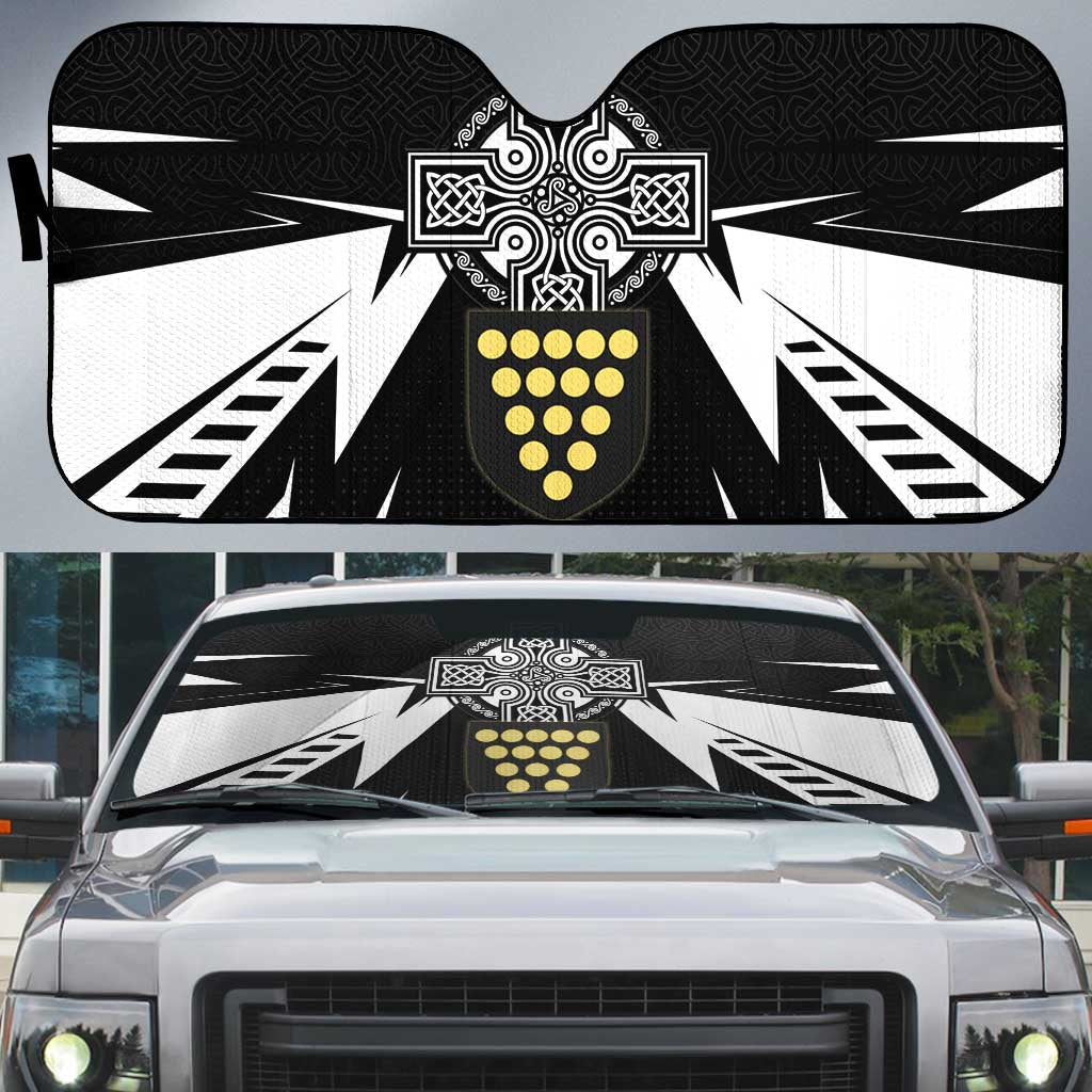 Cornwall Celtic Cross Auto Sun Shade Coat Of Arms With Celtic Pattern - Wonder Print Shop