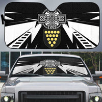 Cornwall Celtic Cross Auto Sun Shade Coat Of Arms With Celtic Pattern - Wonder Print Shop