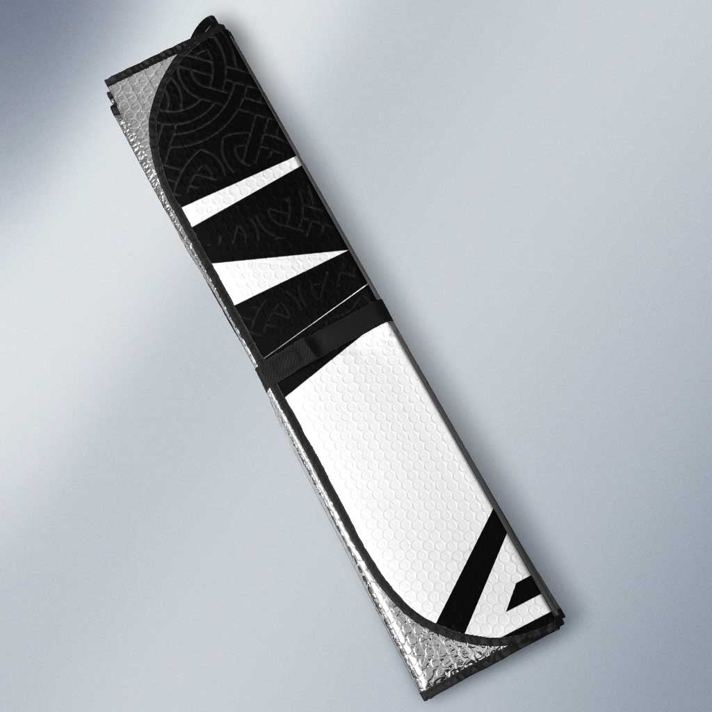 Cornwall Celtic Cross Auto Sun Shade Coat Of Arms With Celtic Pattern - Wonder Print Shop