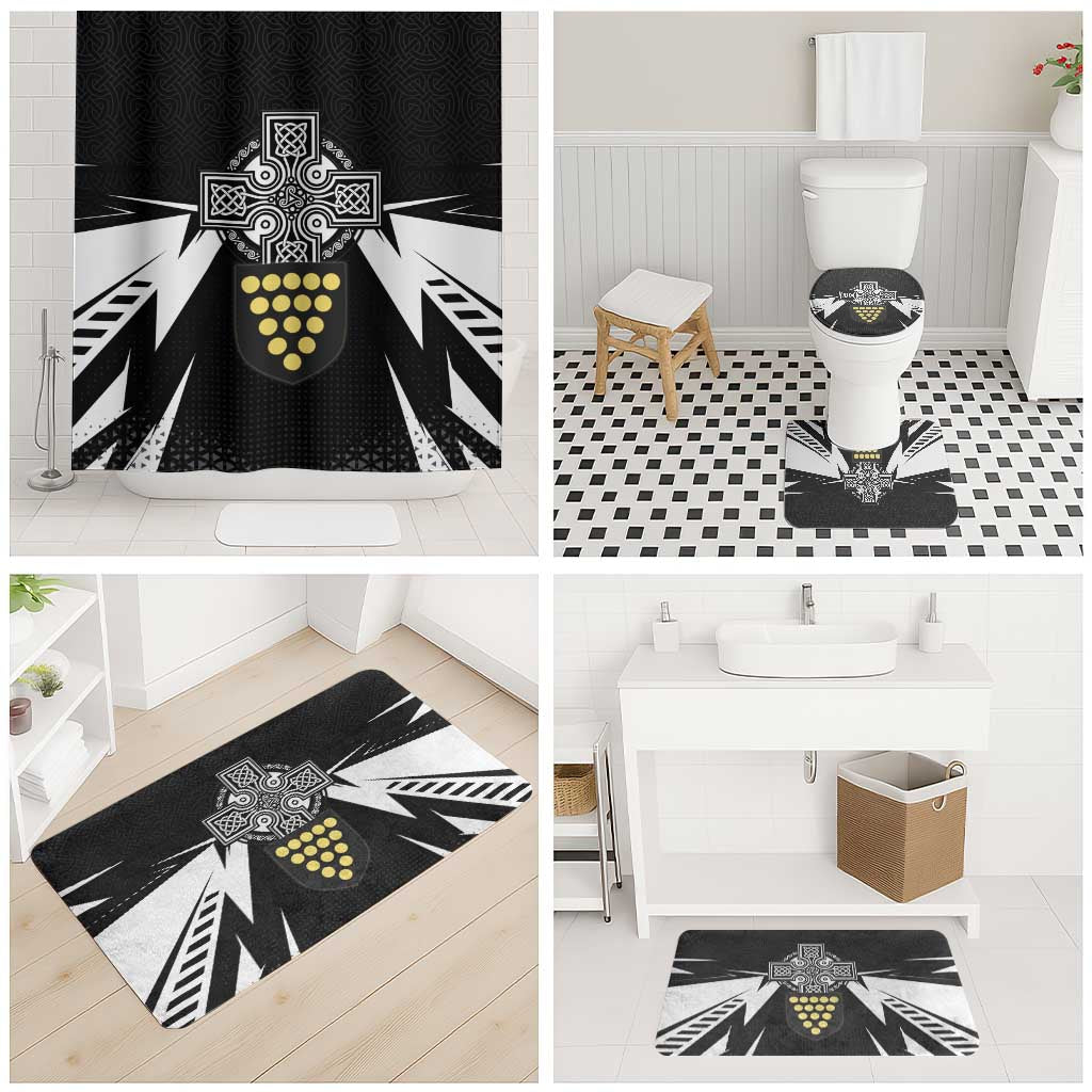 Cornwall Celtic Cross Bathroom Set Coat Of Arms With Celtic Pattern - Wonder Print Shop