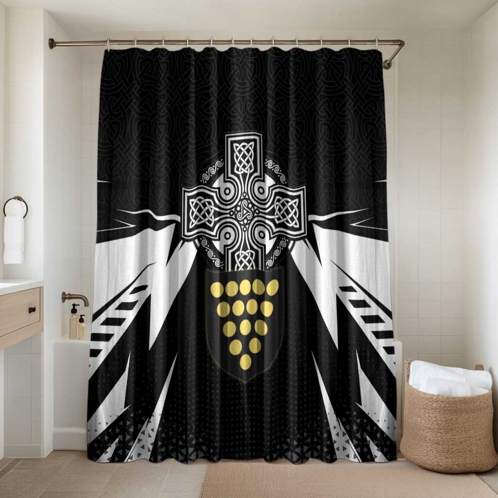 Cornwall Celtic Cross Bathroom Set Coat Of Arms With Celtic Pattern - Wonder Print Shop