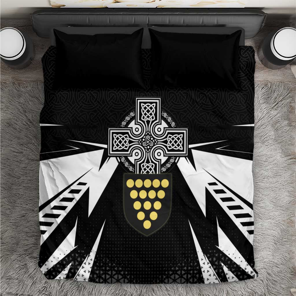 Cornwall Celtic Cross Bedding Set Coat Of Arms With Celtic Pattern - Wonder Print Shop