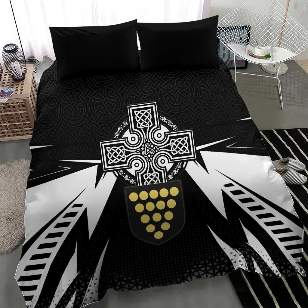 Cornwall Celtic Cross Bedding Set Coat Of Arms With Celtic Pattern - Wonder Print Shop