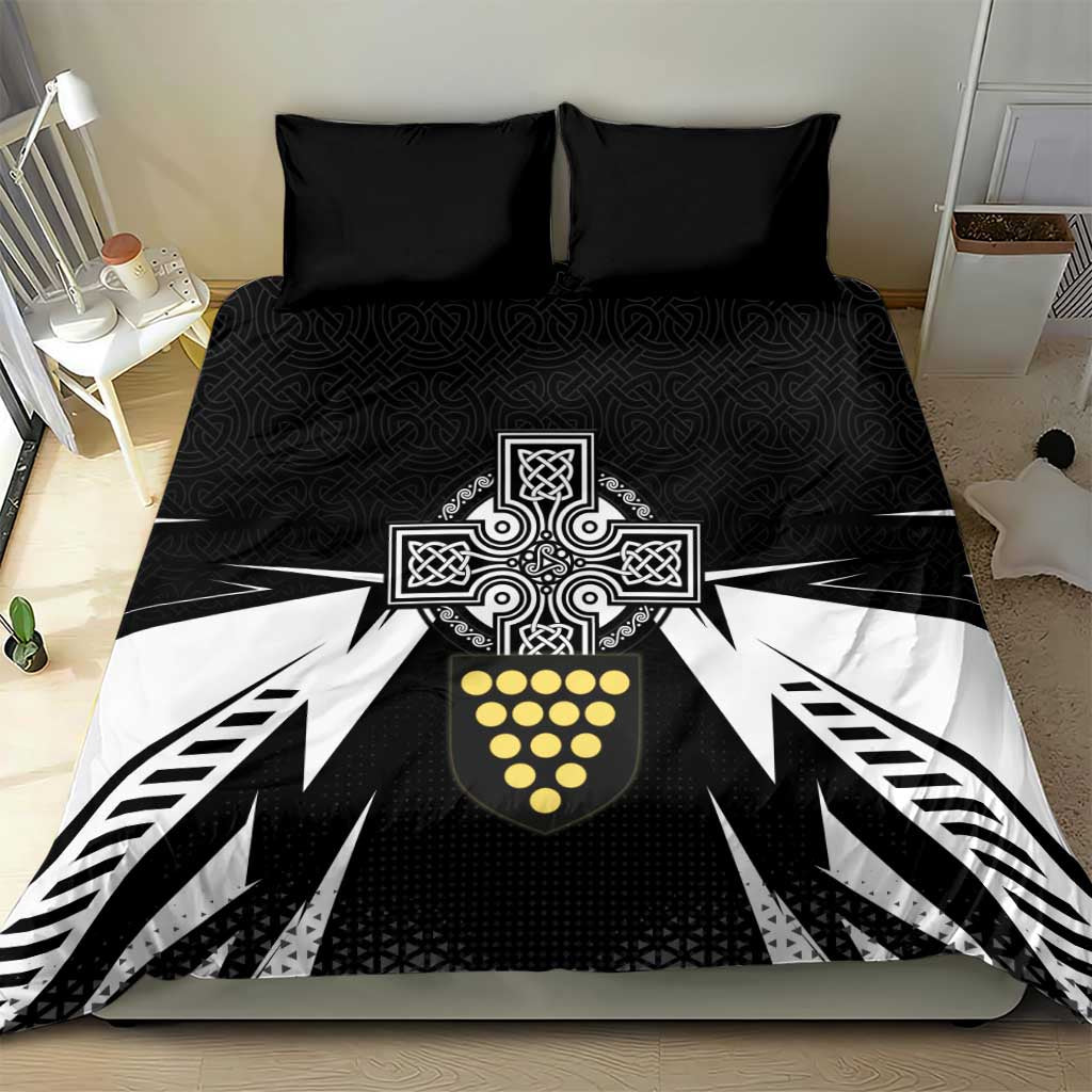 Cornwall Celtic Cross Bedding Set Coat Of Arms With Celtic Pattern - Wonder Print Shop