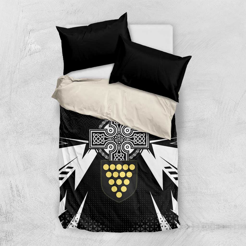 Cornwall Celtic Cross Bedding Set Coat Of Arms With Celtic Pattern - Wonder Print Shop