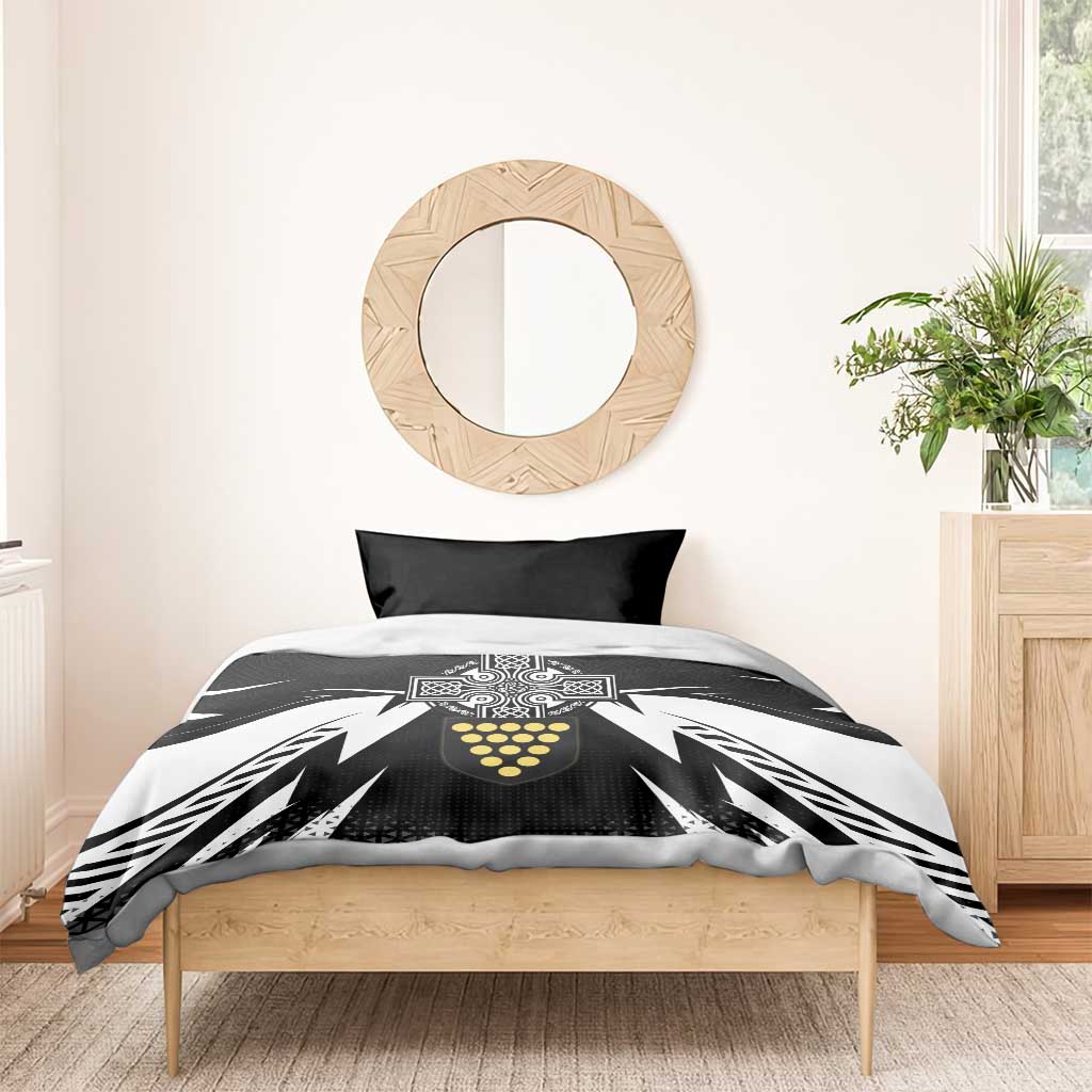 Cornwall Celtic Cross Bedding Set Coat Of Arms With Celtic Pattern - Wonder Print Shop