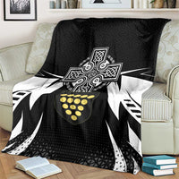 Cornwall Celtic Cross Blanket Coat Of Arms With Celtic Pattern - Wonder Print Shop