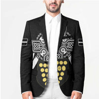 Cornwall Celtic Cross Blazer Coat Of Arms With Celtic Pattern - Wonder Print Shop